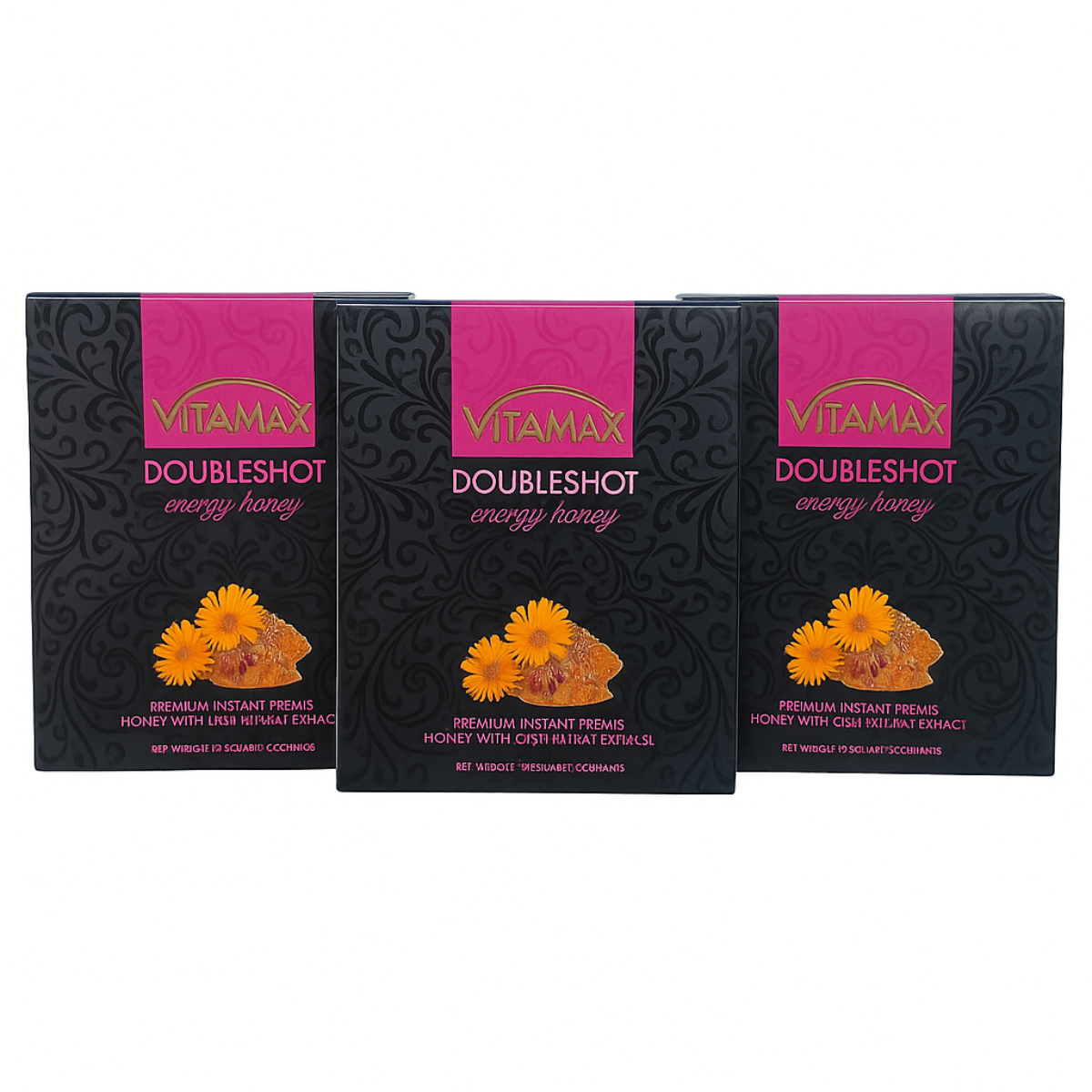Vitamax Doubleshot Red – Herbal Honey Blend for Energy & Vitality (10 Sachets)