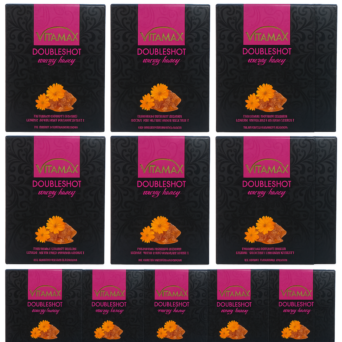 Vitamax Doubleshot Red – Herbal Honey Blend for Energy & Vitality (10 Sachets)