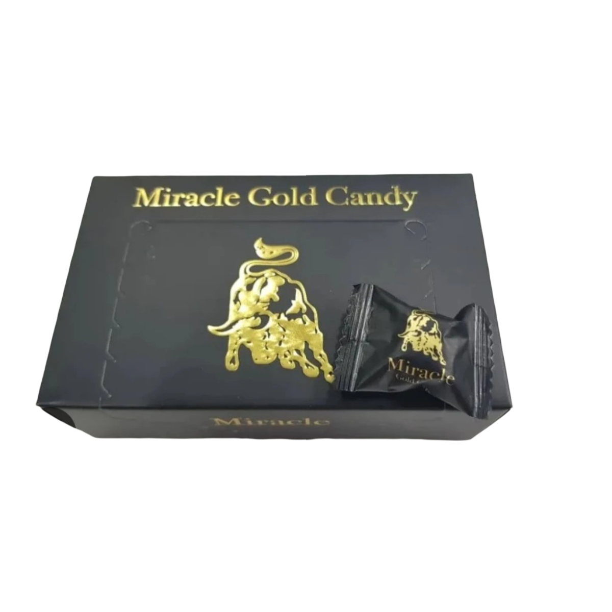 Miracle Gold Herbal Candy – Coffee & Ginseng Energy Candy for Men | Natural Herbal Stamina & Vitality Booster (30 Pieces)