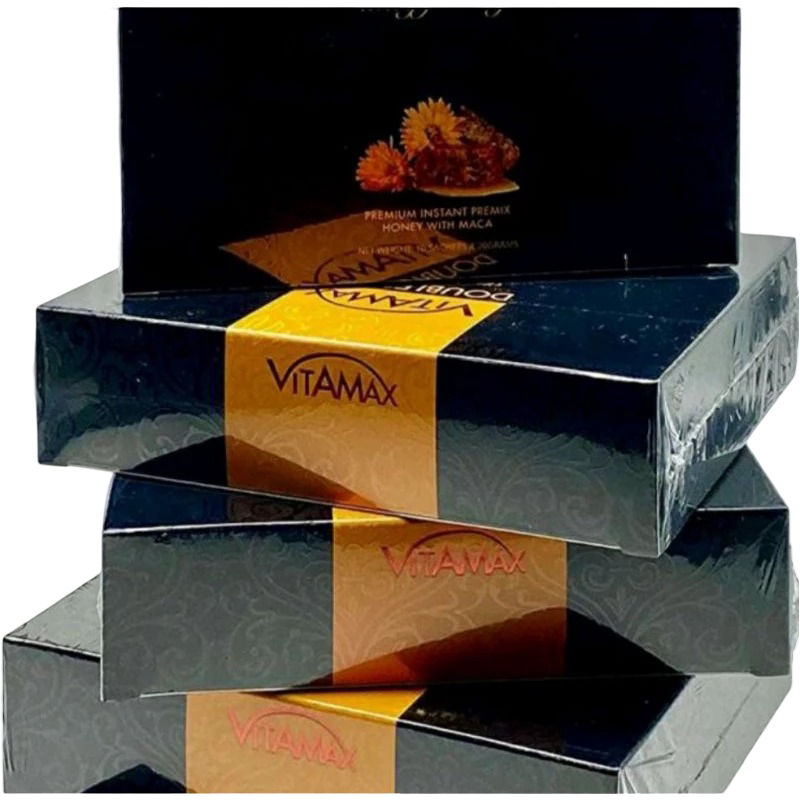 Vitamax Herbal Honey Sachet – Natural Honey Blend with Herbal Extracts (10 x 20g)