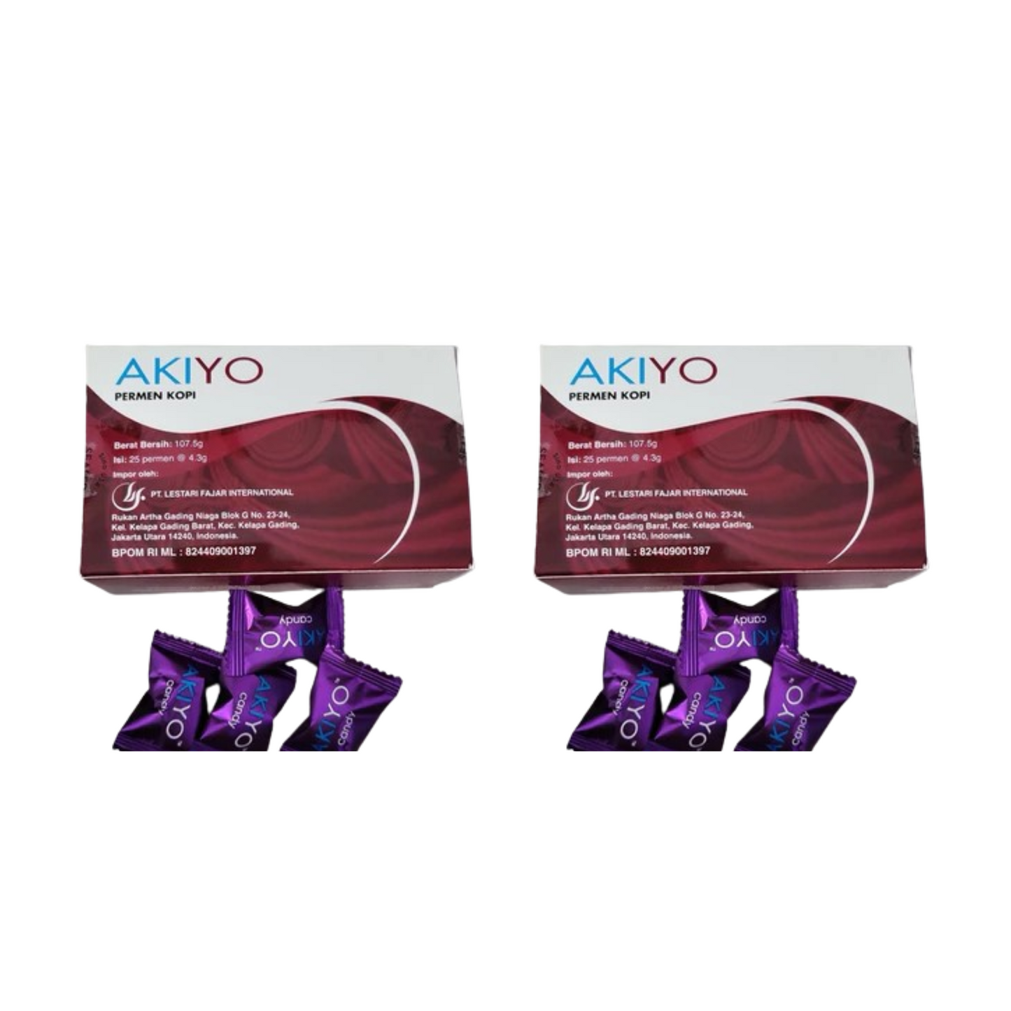 Akiyo Energy Coffee Candy for Men – Herbal Coffee & Ginseng Candy for Natural Stamina & Vitality (25 Pieces per Box