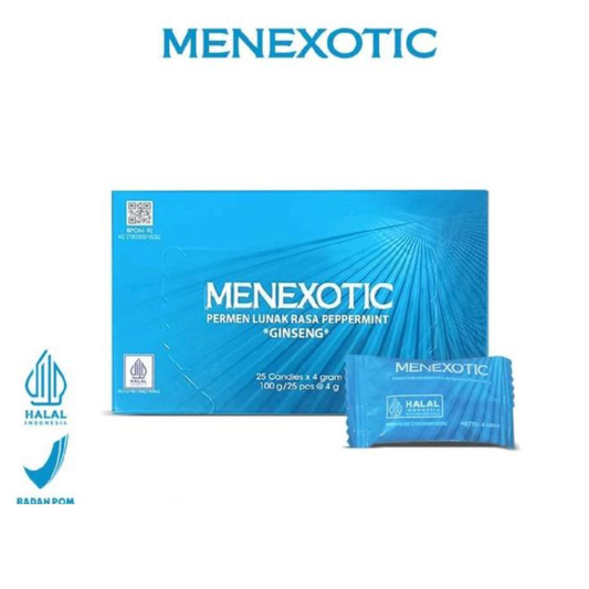 Menexotic Premium Peppermint Candy – Soft Mint Candy Box (25 Pieces)